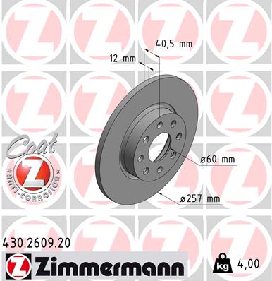 Discofreno - 430.2609.20 ZIMMERMANN