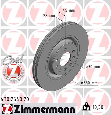 Discofreno - 430.2640.20 ZIMMERMANN