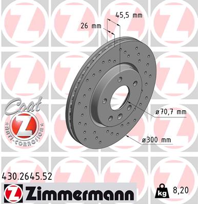 Discofreno - 430.2645.52 ZIMMERMANN