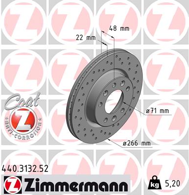 Discofreno - 440.3132.52 ZIMMERMANN