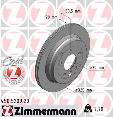 Discofreno - 450.5209.20 ZIMMERMANN