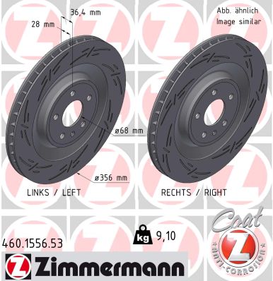 Brake Disc - 460.1556.53 ZIMMERMANN