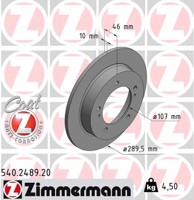 Discofreno - 540.2489.20 ZIMMERMANN