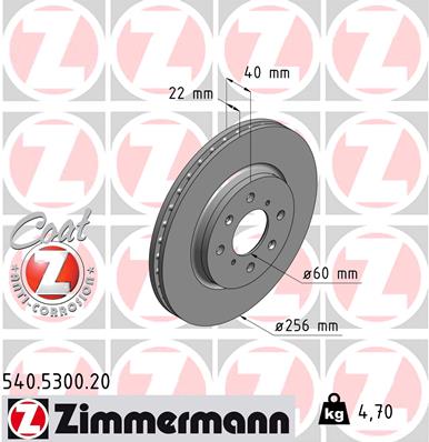 Discofreno - 540.5300.20 ZIMMERMANN