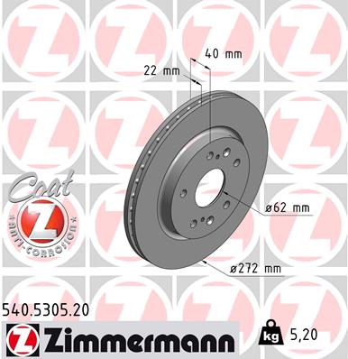 Discofreno - 540.5305.20 ZIMMERMANN