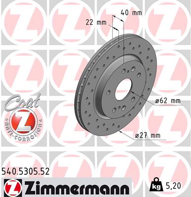 Discofreno - 540.5305.52 ZIMMERMANN