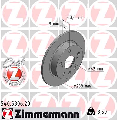 Discofreno - 540.5306.20 ZIMMERMANN
