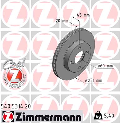 Discofreno - 540.5314.20 ZIMMERMANN