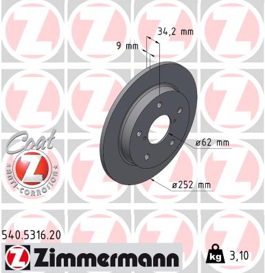 Discofreno - 540.5316.20 ZIMMERMANN
