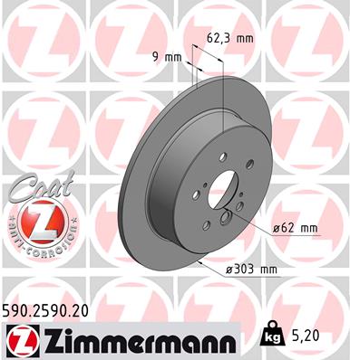 Discofreno - 590.2590.20 ZIMMERMANN