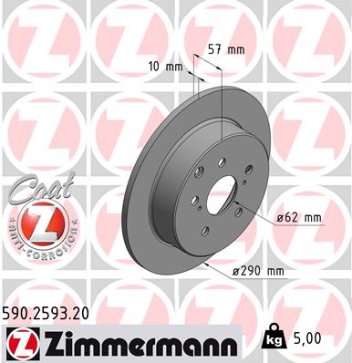 Discofreno - 590.2593.20 ZIMMERMANN