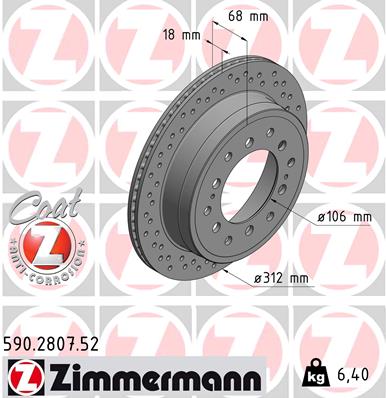 Discofreno - 590.2807.52 ZIMMERMANN