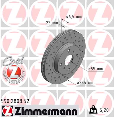 Discofreno - 590.2808.52 ZIMMERMANN