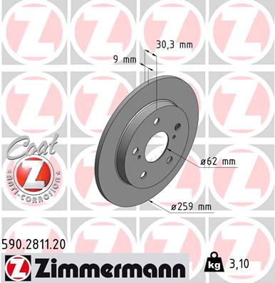 Discofreno - 590.2811.20 ZIMMERMANN