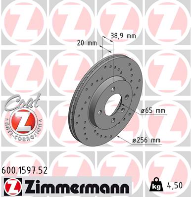 Discofreno - 600.1597.52 ZIMMERMANN