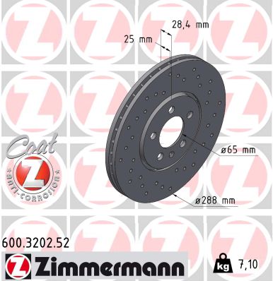 Discofreno - 600.3202.52 ZIMMERMANN