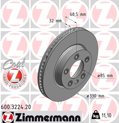 Discofreno - 600.3224.20 ZIMMERMANN
