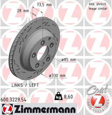 Bremsscheibe - 600.3229.54 ZIMMERMANN
