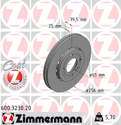Bremsscheibe - 600.3230.20 ZIMMERMANN