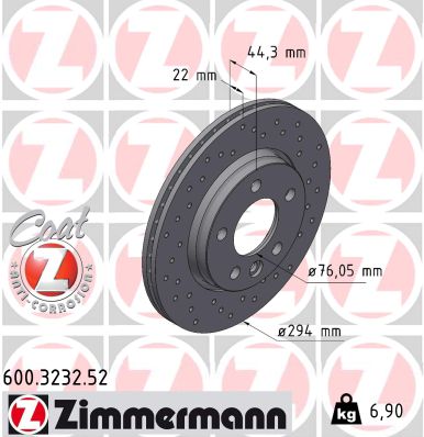 Discofreno - 600.3232.52 ZIMMERMANN