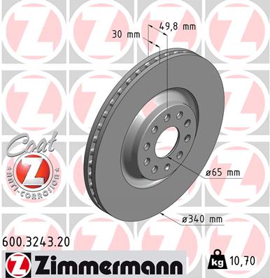 Discofreno - 600.3243.20 ZIMMERMANN