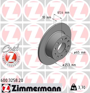 Discofreno - 600.3258.20 ZIMMERMANN