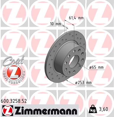 Discofreno - 600.3258.52 ZIMMERMANN