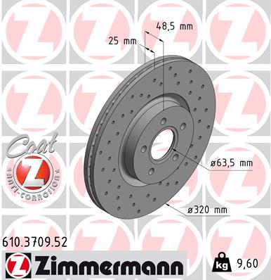 Discofreno - 610.3709.52 ZIMMERMANN