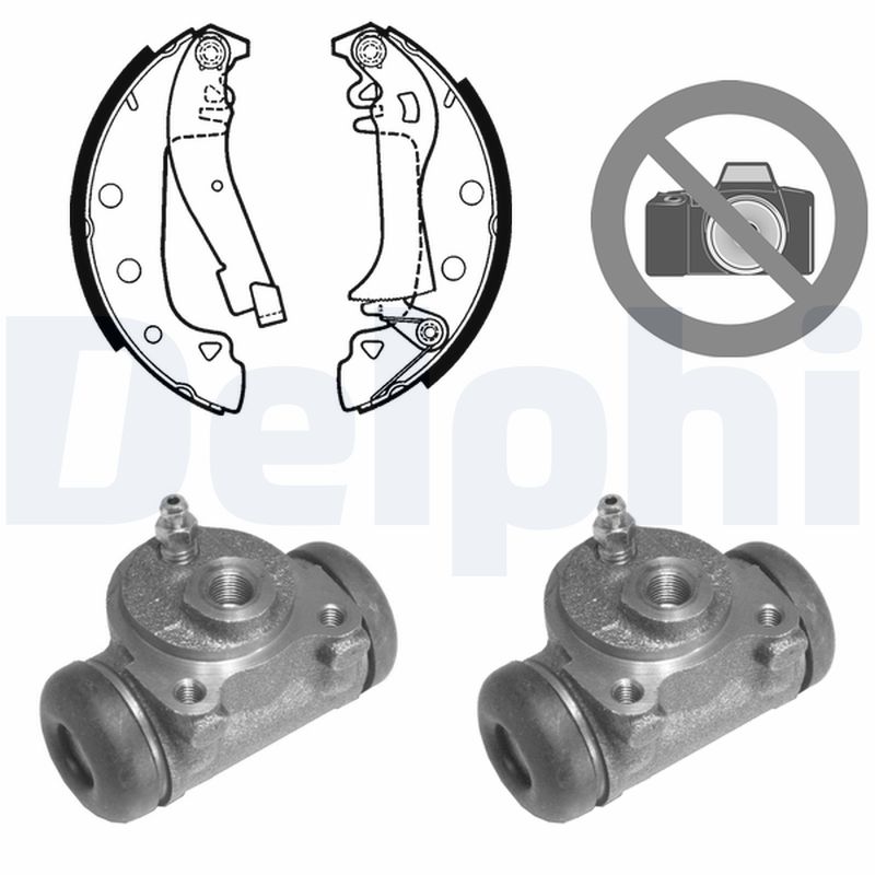 Kit ganasce freno - 631 DELPHI