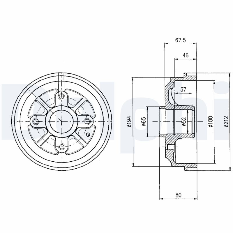 Brake Drum - BF324 DELPHI