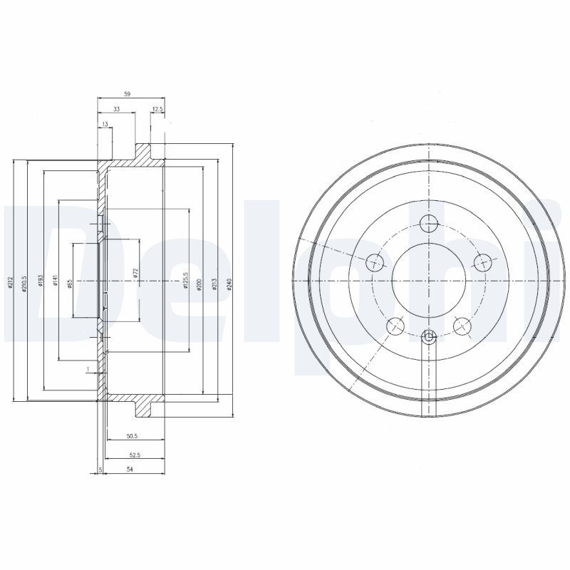 Brake Drum - BF463 DELPHI