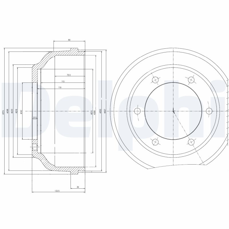 Tamburo freno - BF467 DELPHI