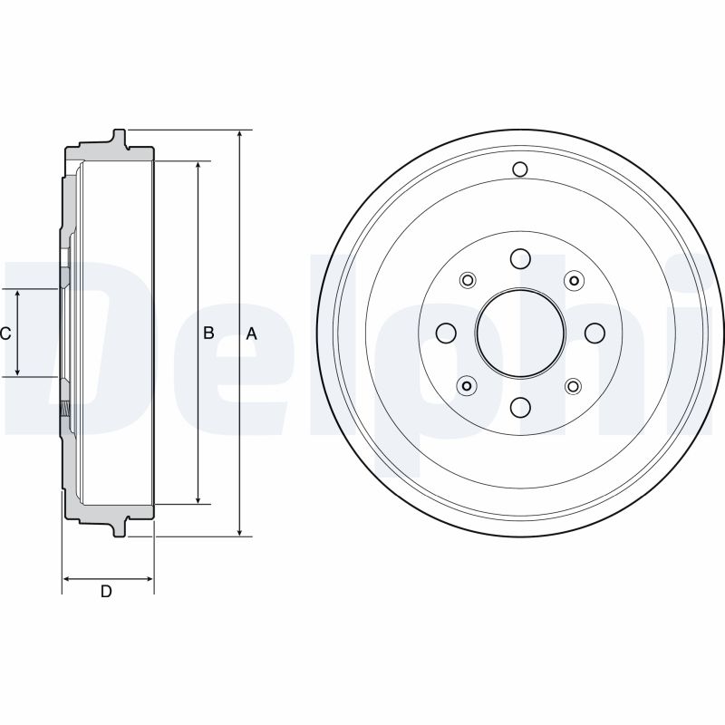 Tamburo freno - BF503 DELPHI