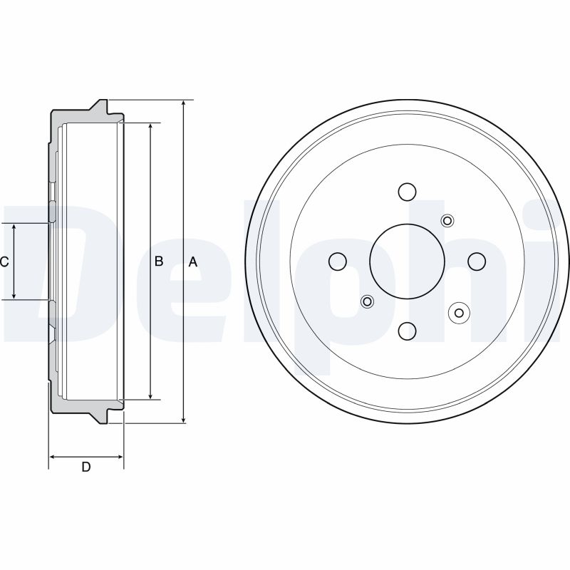 Brake Drum - BF506 DELPHI