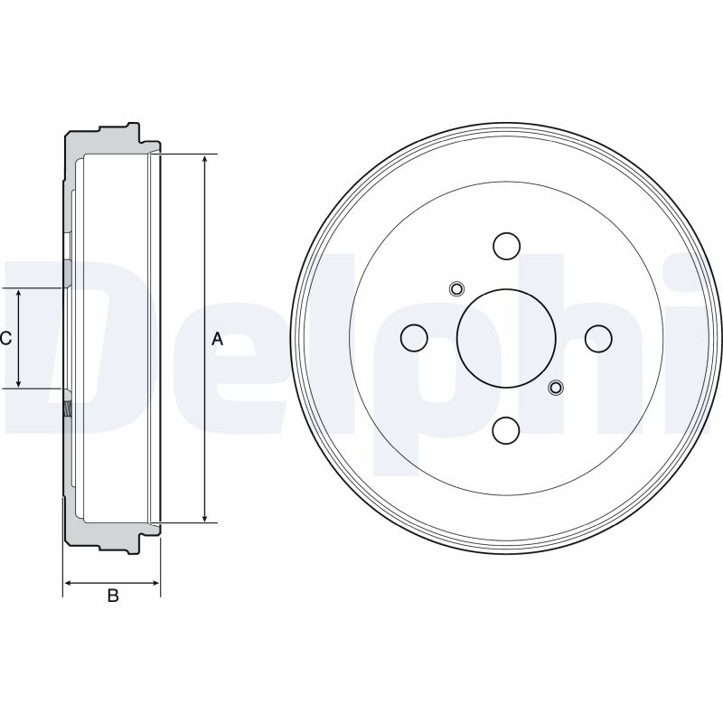 Brake Drum - BF530 DELPHI