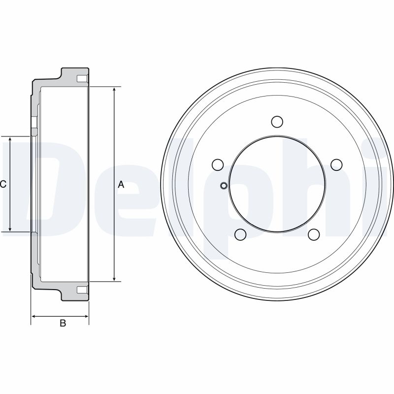 Brake Drum - BF531 DELPHI