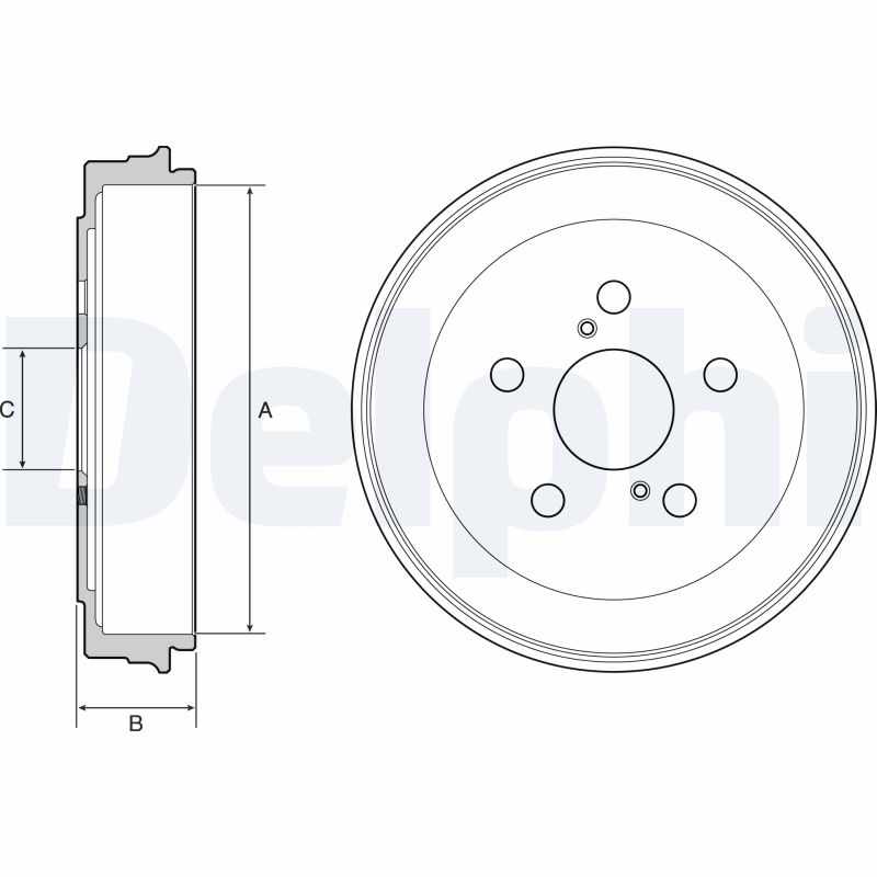 Brake Drum - BF536 DELPHI