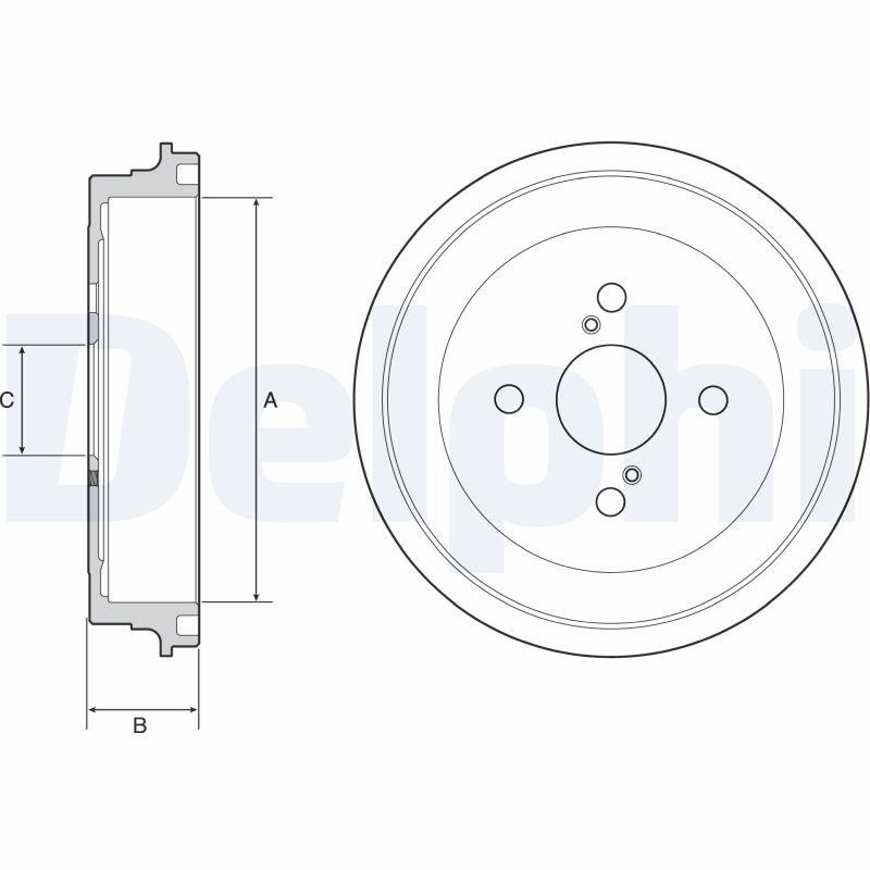 Brake Drum - BF547 DELPHI