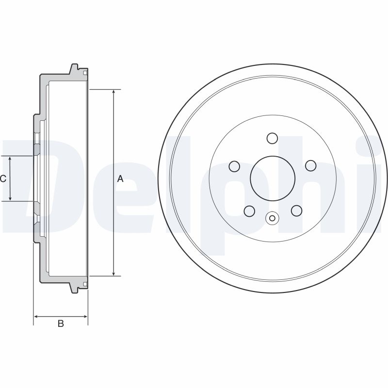Brake Drum - BF553 DELPHI