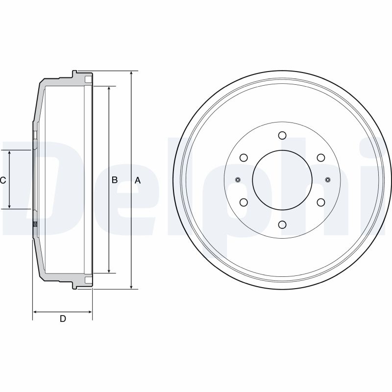 Brake Drum - BF559 DELPHI