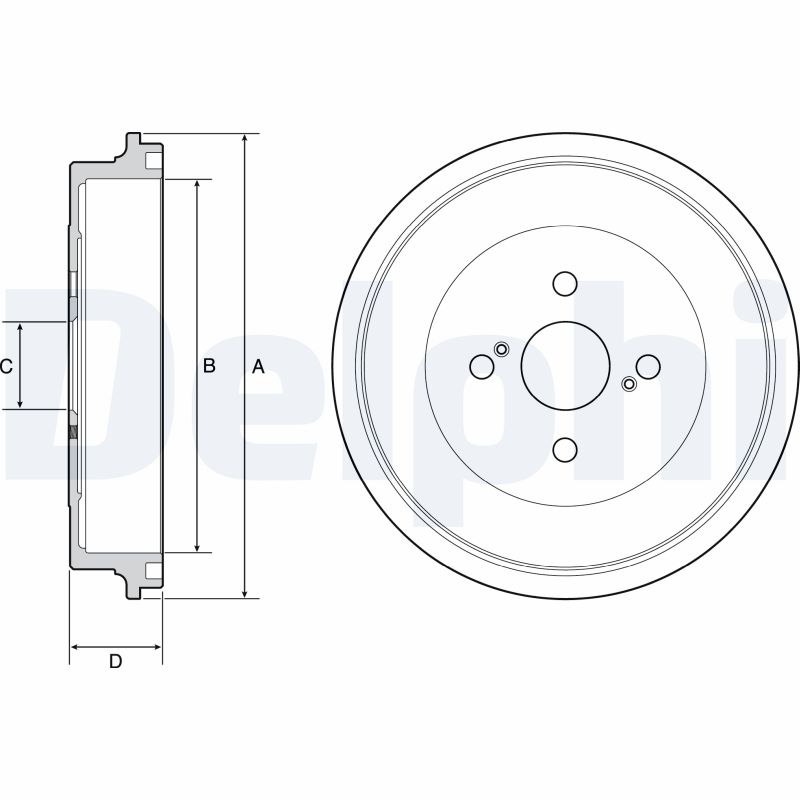 Brake Drum - BF560 DELPHI