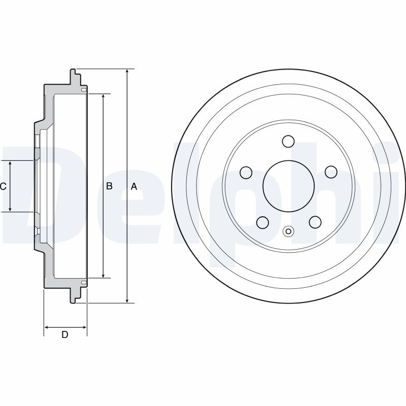 Brake Drum - BF561 DELPHI