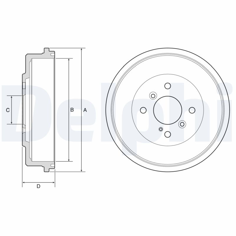 Tamburo freno - BF565 DELPHI