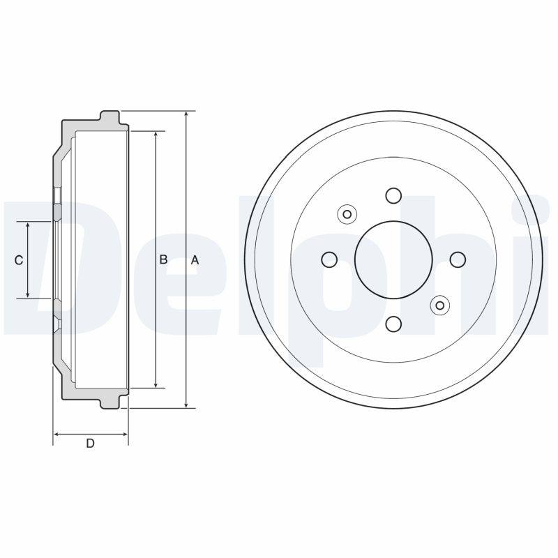 Brake Drum - BF570 DELPHI