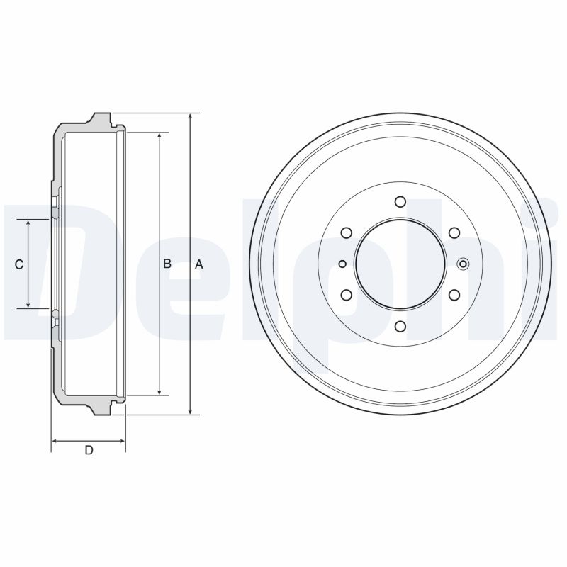 Brake Drum - BF573 DELPHI