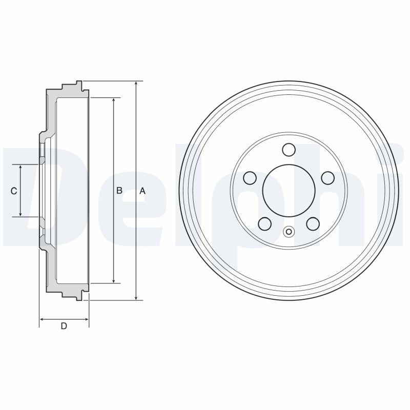 Brake Drum - BF575 DELPHI
