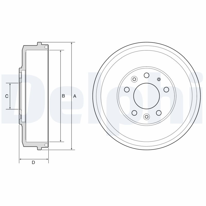 Brake Drum - BF578 DELPHI