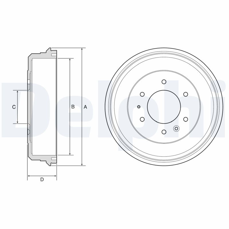 Brake Drum - BF581 DELPHI