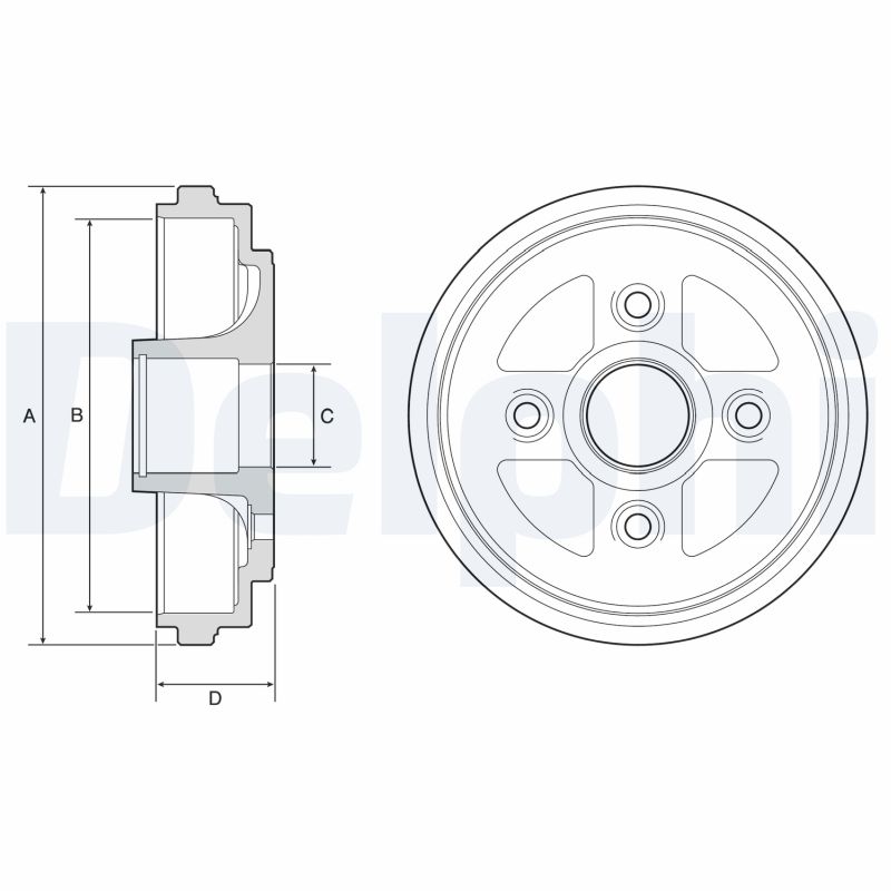 Brake Drum - BF602 DELPHI