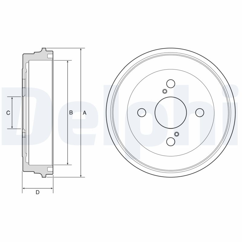 Brake Drum - BF605 DELPHI